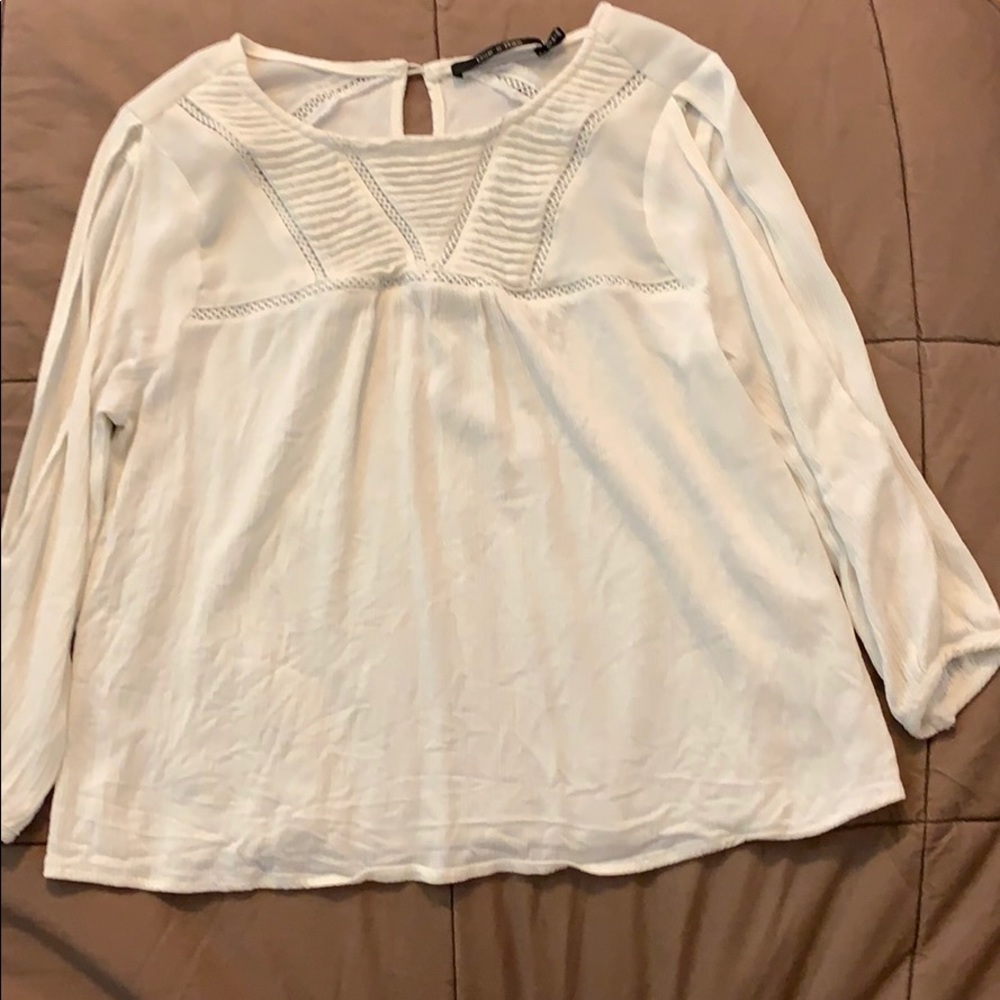 white long sleeve shirt